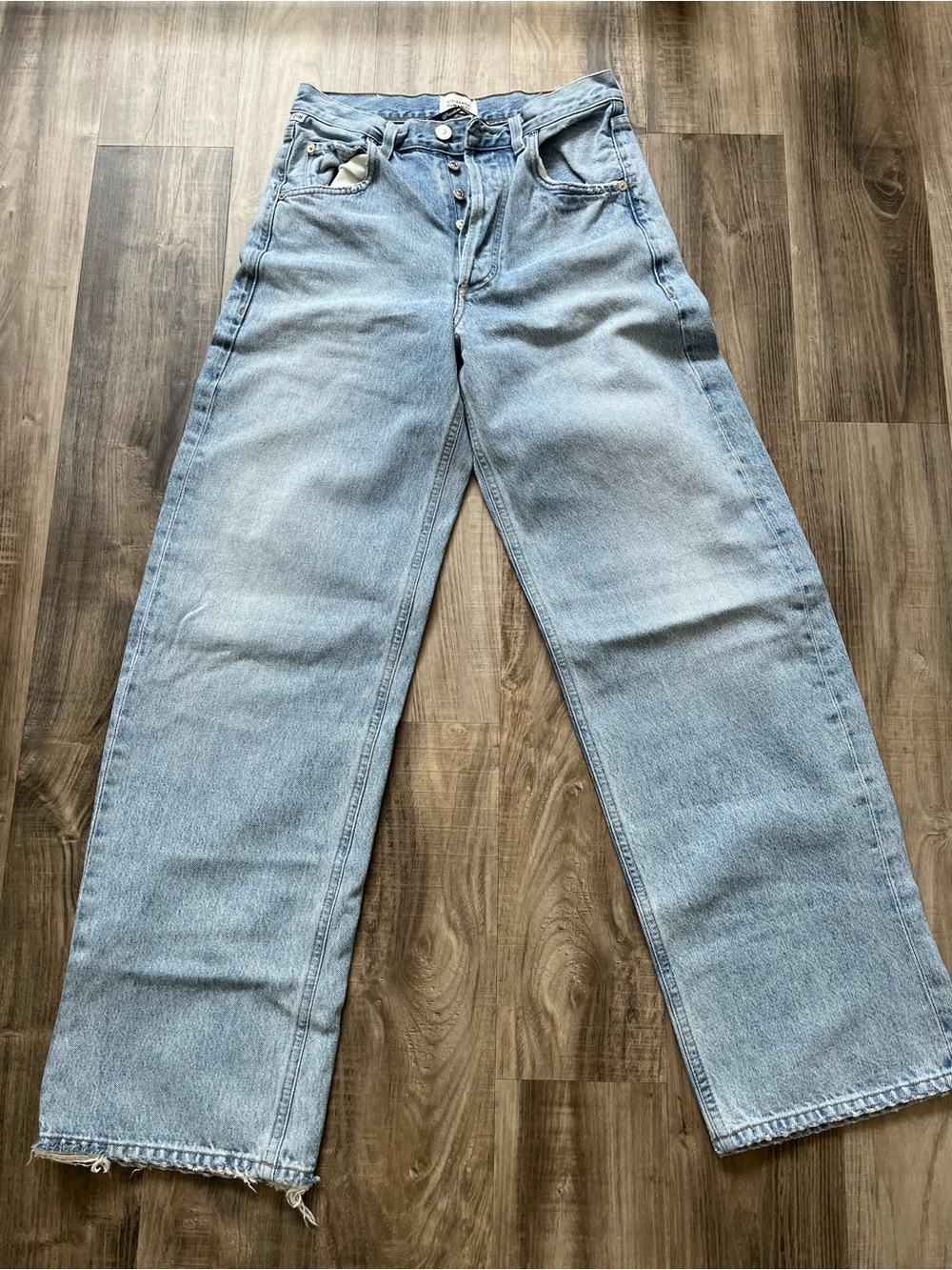 Citizens Of Humanity Ayla Light Wash Straight-Leg Jeans